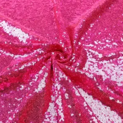 Cerise glitz starlight sequins fabric — wholesale fabric