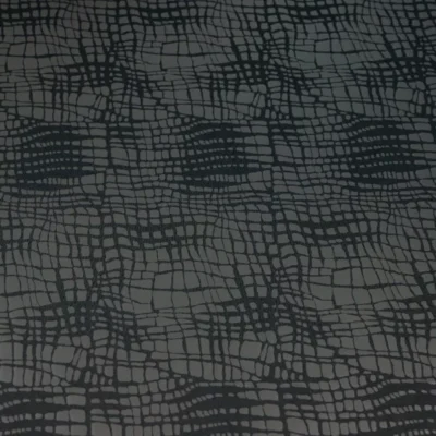 Tiger Snake Pattern Iridescent/ Black #2 — spandex fabric by the yard | Stretch House