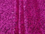 Shocking pink spandex sequin fabric — wholesale stretch fabric
