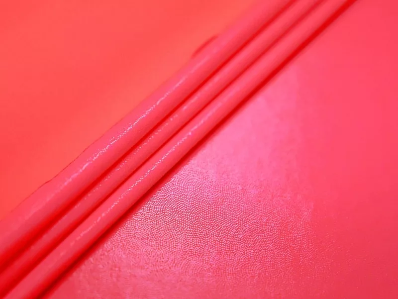 IMG_2470 Neon pink fluorescent pin dot spandex — wholesale stretch fabric