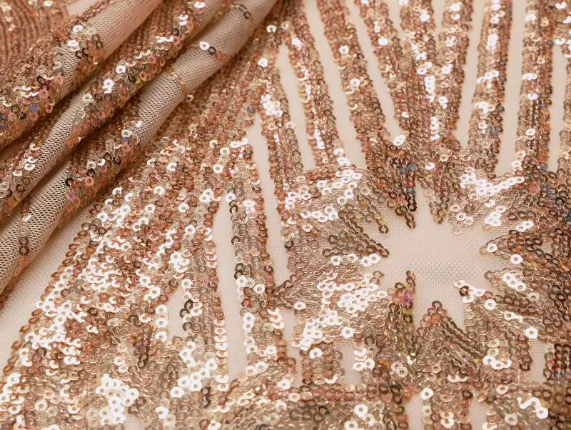 IMG_0910 Sequins spandex blush 3mm mesh — wholesale stretch fabric