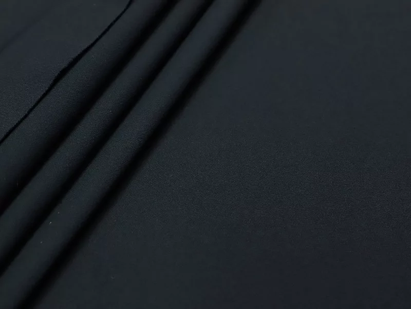 Black Mat EnergyE super stretch interlock fabric in black — wholesale activewear