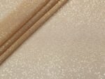 Glitter mesh spandex in nude and silver — wholesale stretch fabric