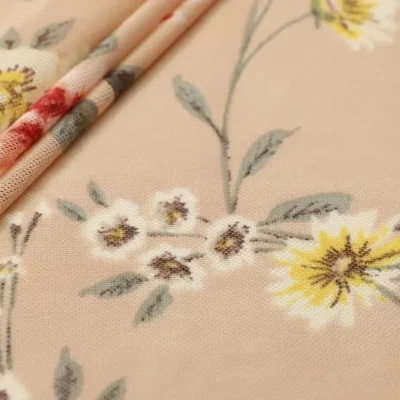 Printed floral spandex mesh — wholesale stretch fabric