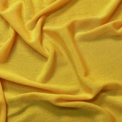 Slinky Plain Polyester Spandex Yellow #201 — spandex fabric by the yard | Stretch House