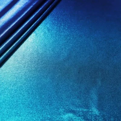 Ombre pin dot spandex in ocean, blue, and royal — wholesale fabric