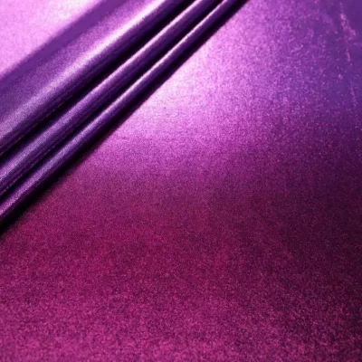 Ombre pin dot spandex in grape, fuchsia, and eggplant — wholesale fabric