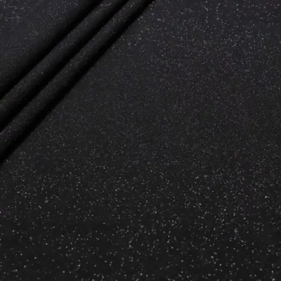 Pixie Dust Metallic Spandex Black / Silver Fabric