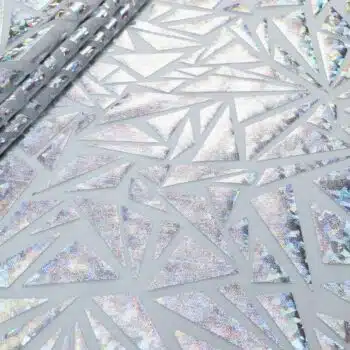 Abstract Metallic Foil Mesh