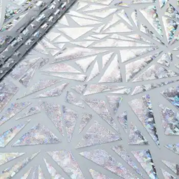 Abstract Metallic Foil Mesh