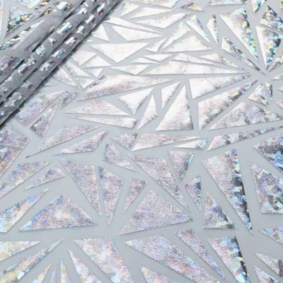 Abstract Metallic Foil Mesh