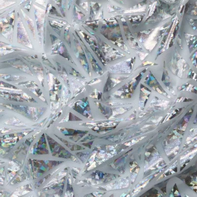 Abstract Metallic Foil Mesh