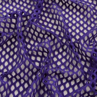 Fish Net Spandex Fabric Purple #19 — spandex fabric by the yard | Stretch House