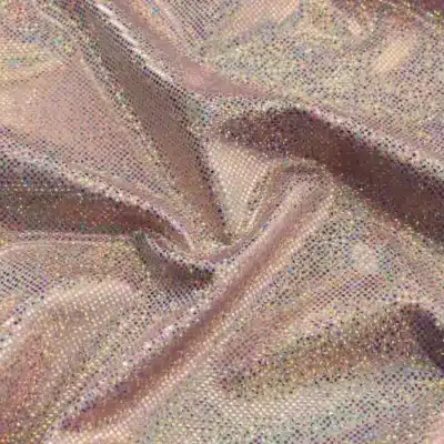 Digital Holo Foil Dot Lilac / Gold #31 — spandex fabric by the yard | Stretch House