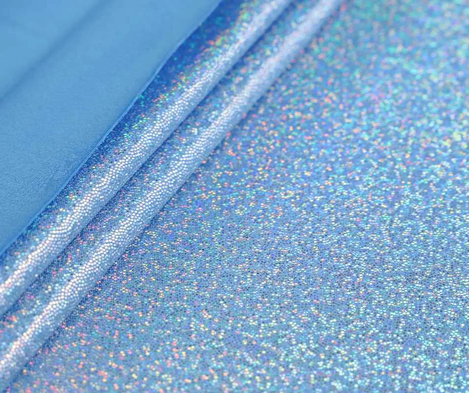 IMG_8929 Holo sands spandex in royal blue and silver — wholesale stretch fabric