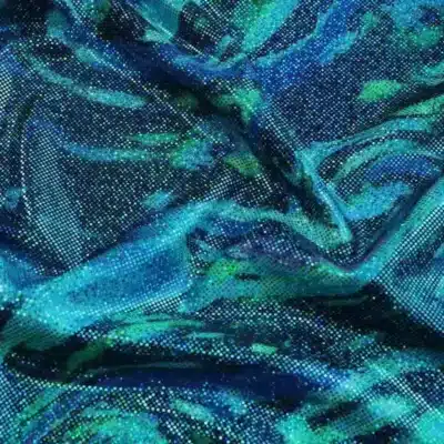 Mystic Hologram Squall Print Print Fabric #2 — spandex fabric by the yard | Stretch House