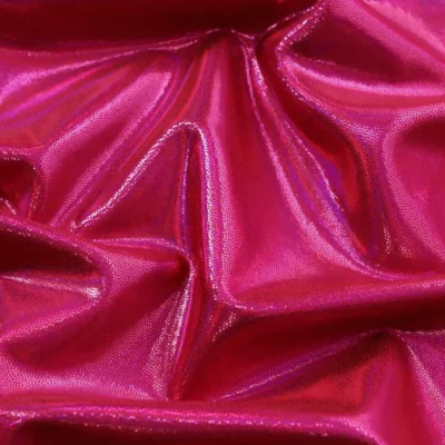 Dizzy Holo Fuchsia / Red #14 — spandex fabric by the yard | Stretch House