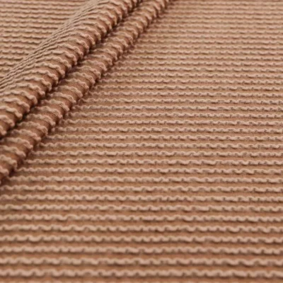 Rib knit stretch in toffee — wholesale stretch fabric