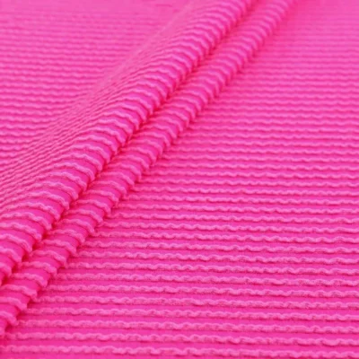 Rib knit stretch in fuchsia — wholesale stretch fabric