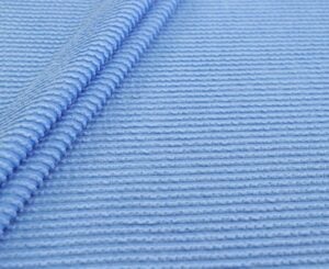 Rib knit stretch in blue — wholesale stretch fabric