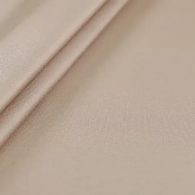 Lucid cire spandex in taupe — wholesale high-gloss stretch fabric