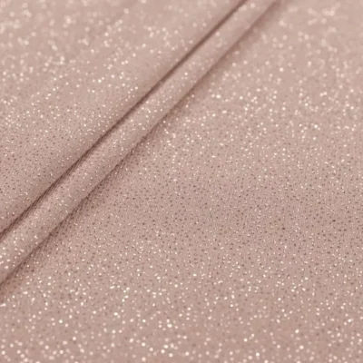 ITY glitter spandex in beige pink #13 — wholesale stretch fabric