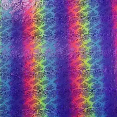 Ombre Background Snake Holo #1 — spandex fabric by the yard | Stretch House