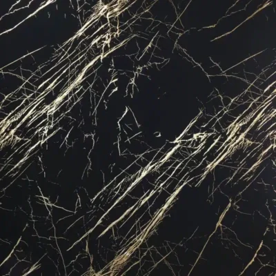 Marble Foil Printed Spandex Black / Gold #10 — spandex fabric by the yard | Stretch House