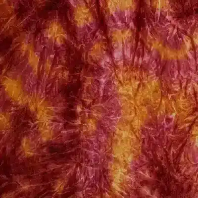 Tie Dye Glitter Velvet Spandex Cinnabar #4 — spandex fabric by the yard | Stretch House