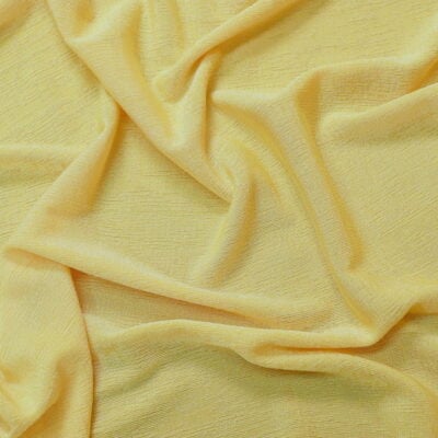 Slinky Plain Polyester Spandex Pastel Yellow #203 — spandex fabric by the yard | Stretch House