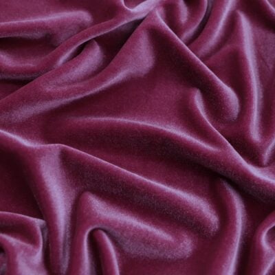 Plain Stretch Velvet Mauve Deep #94