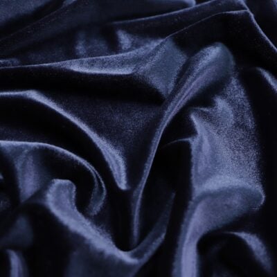 Plain Stretch Velvet Deep Navy #96