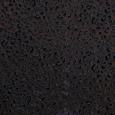 Leopard Flocking Glitter Mesh Spandex