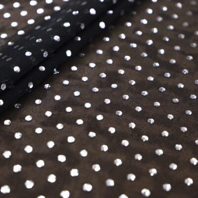 Bejeweled Sequins Mesh Spandex